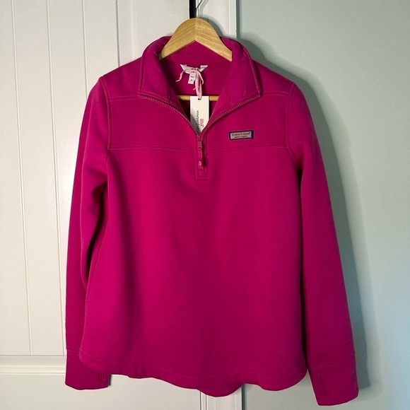 Vinyard Vines-Surf Terry Shep Shirt-size Small-berry relaxed fit-NWT - Picture 5 of 9